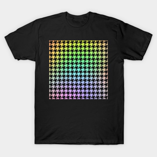 Rainbow Houndstooth T-Shirt by LylaLace Studio